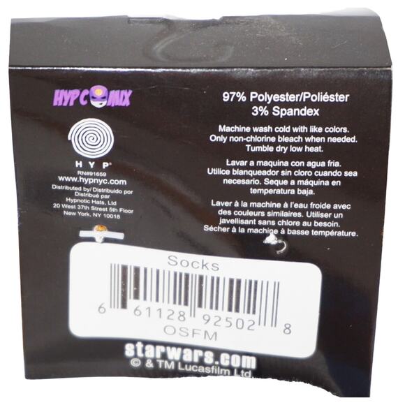 3 Pairs - Vintage Disney Star Wars Adult Shoe 7-12 Low Cut Socks 2016 - Style 2 - Picture 10 of 10